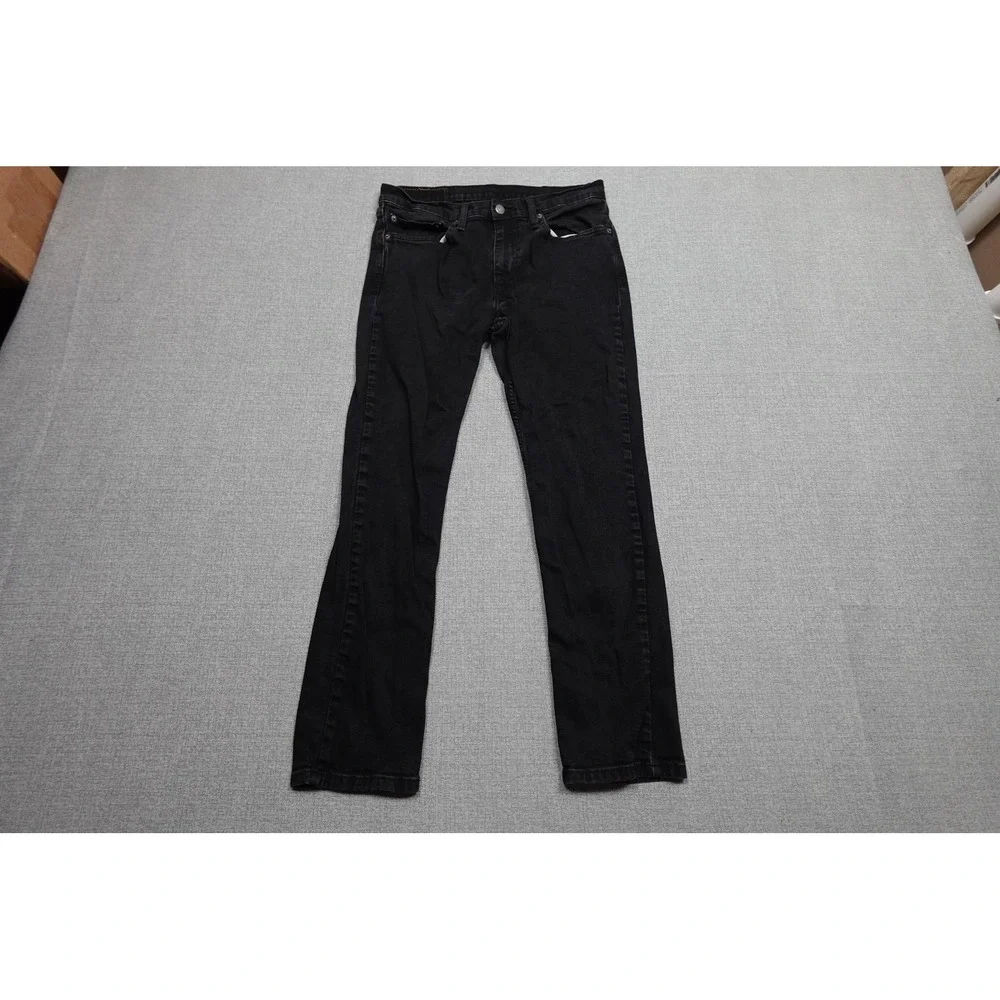 Levi's 511 Slim Fit Jeans Mens 34x30 Black Dark Wash Stretch Denim Casual Pants